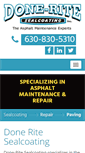 Mobile Screenshot of doneritesealcoating.com